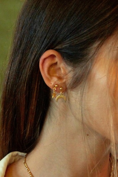 Golden Star Earrings